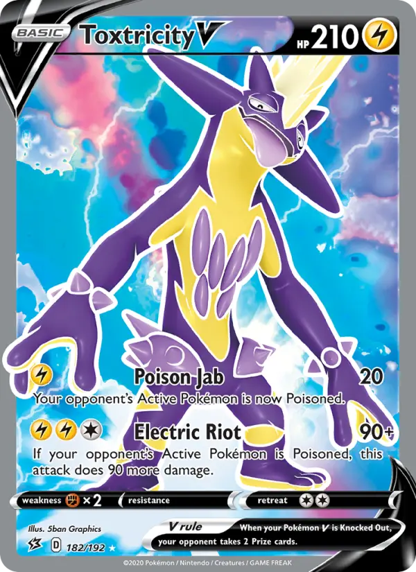 Toxtricity V 182 Rebel Clash Pokesingles