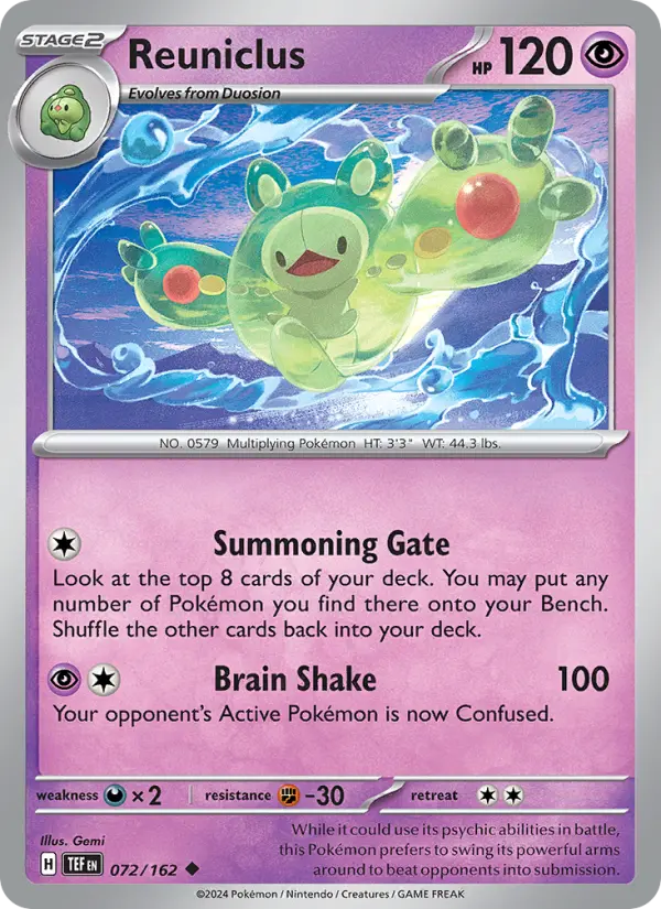 Reuniclus 72 Temporal Forces Pokesingles