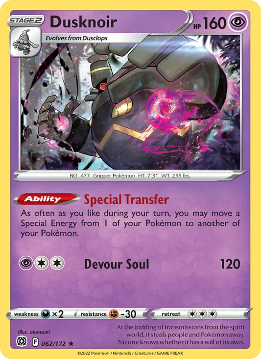 Dusknoir 62 Brilliant Stars Pokesingles