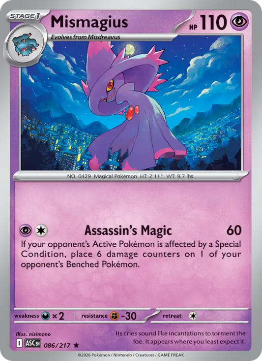 Mismagius 86 Ascended Heroes Pokesingles