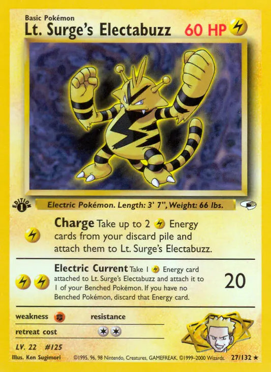 Lt. Surge's Electabuzz 27 Gym Heroes Pokesingles