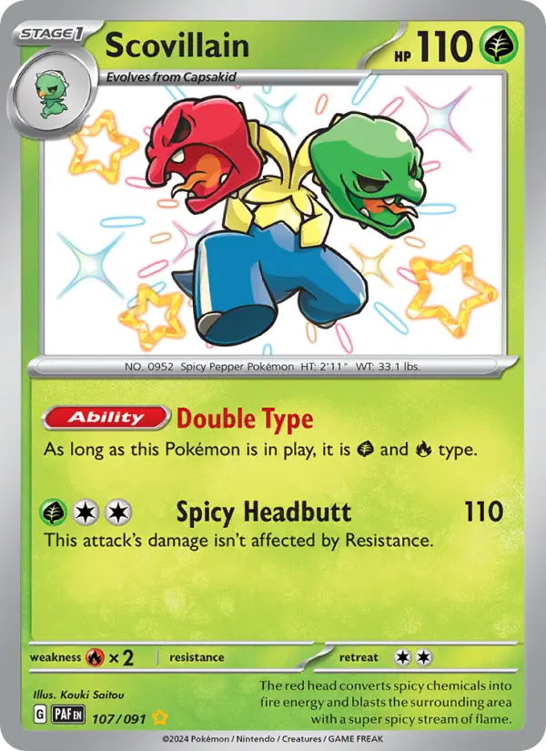Scovillain 107 Paldean Fates Pokesingles