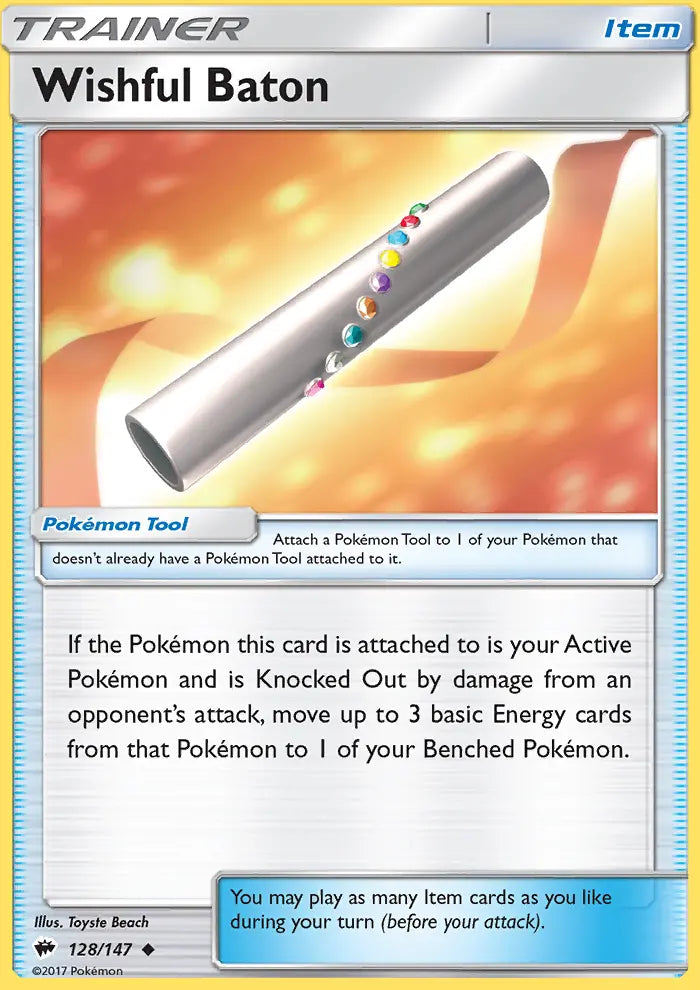 Wishful Baton 128 Burning Shadows Pokesingles
