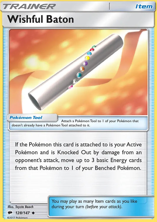 Wishful Baton 128 Burning Shadows Pokesingles