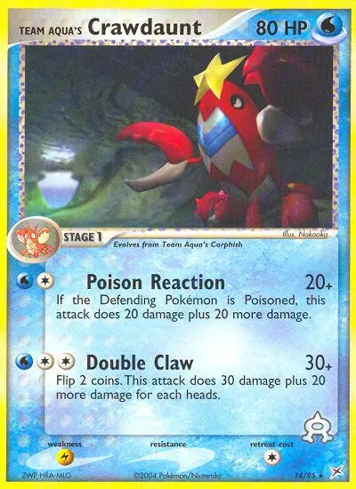 Team Aqua's Crawdaunt 14 Team Magma vs Team Aqua Pokesingles