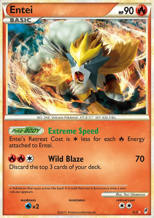 Entei SL3 Call of Legends Pokesingles