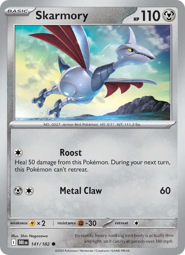 Skarmory 141 Destined Rivals Pokesingles