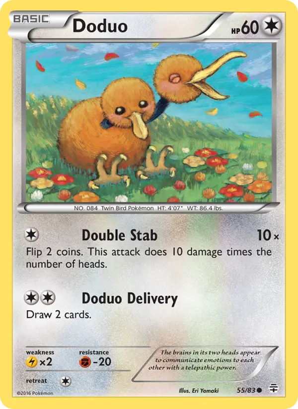 Doduo 55 Generations Pokesingles