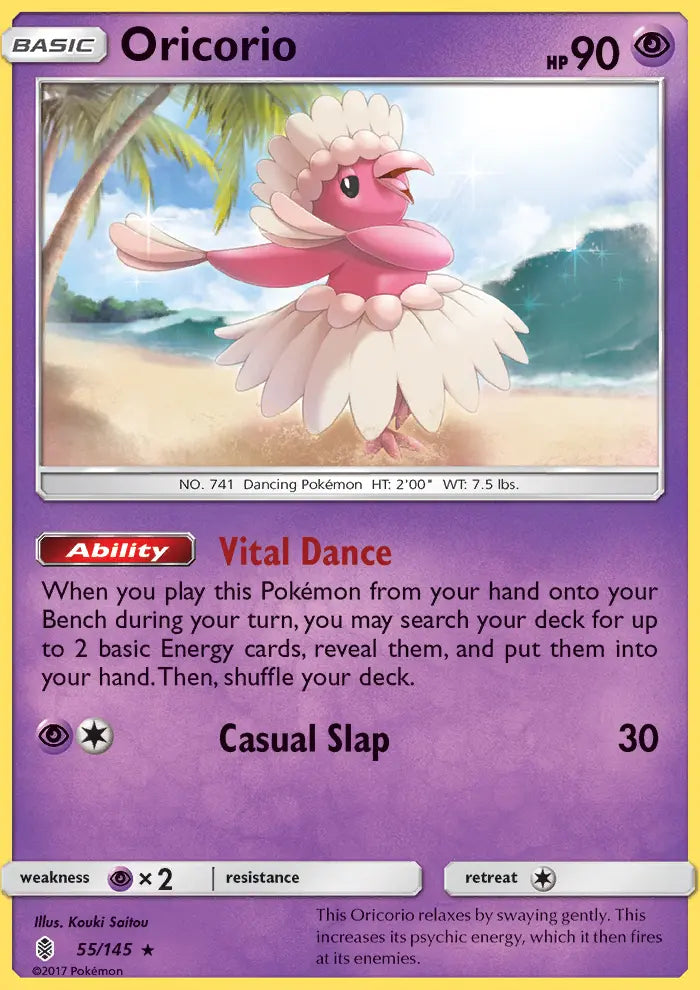 Oricorio 55 Guardians Rising Pokesingles