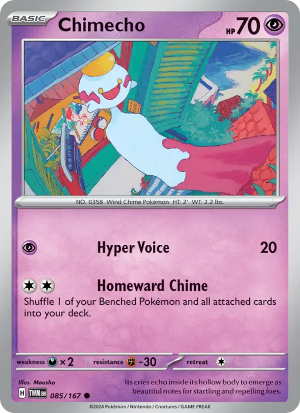 Chimecho 85 Twilight Masquerade Pokesingles