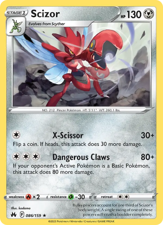 Scizor 86 Crown Zenith Pokesingles