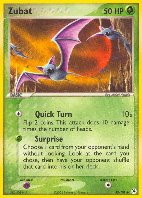 Zubat 83 Hidden Legends Pokesingles