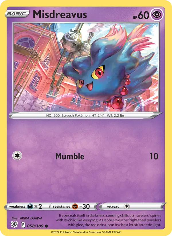 Misdreavus 58 Astral Radiance Pokesingles