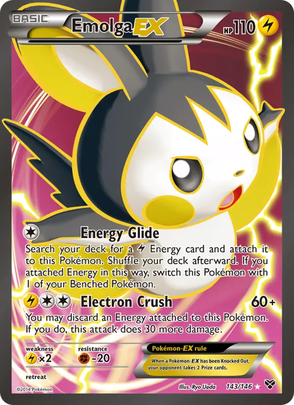 Emolga EX 143 XY Pokesingles