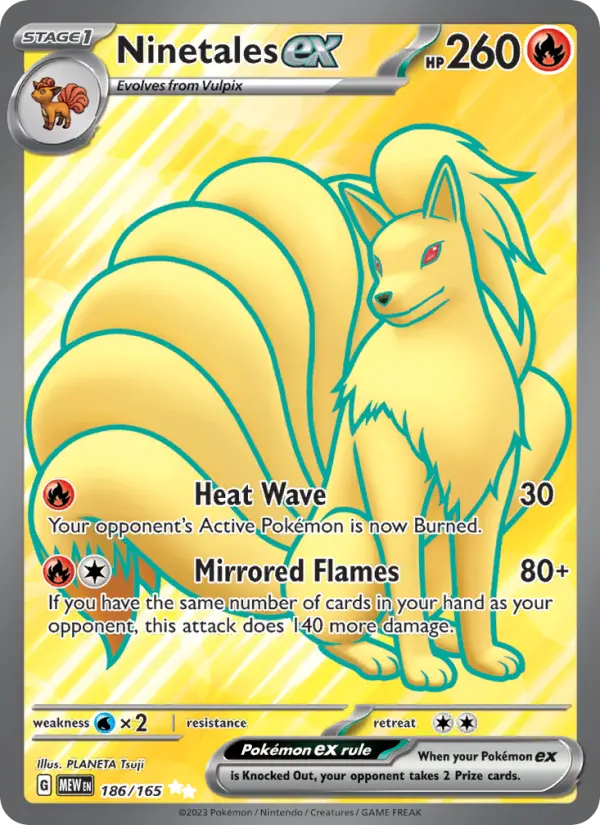 Ninetales ex 186 151 Pokesingles