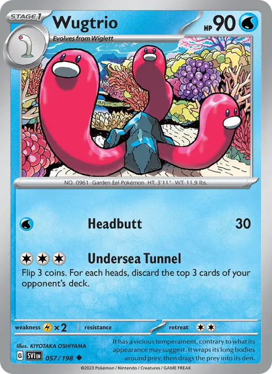 Wugtrio 57 Scarlet & Violet Pokesingles