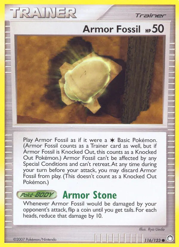 Armor Fossil 116 Mysterious Treasures Pokesingles