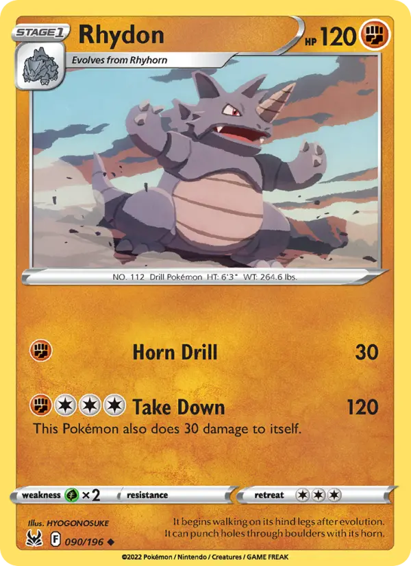 Rhydon 90 Lost Origin Pokesingles