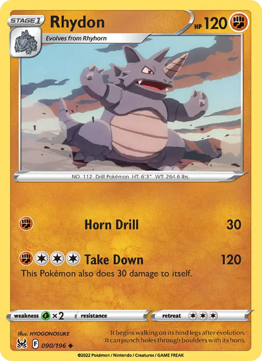 Rhydon 90 Lost Origin Pokesingles