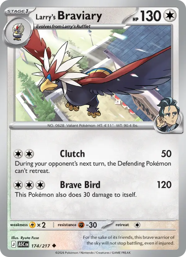 Larry's Braviary 174 Ascended Heroes Pokesingles