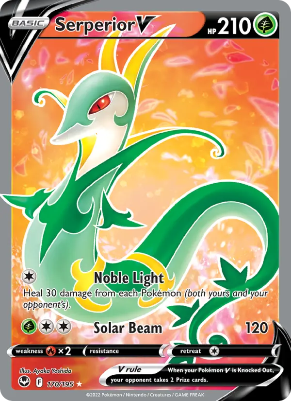Serperior V 170 Silver Tempest Pokesingles