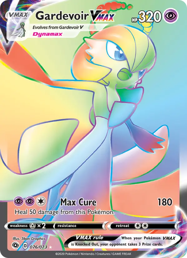Gardevoir VMAX 76 Champion's Path Pokesingles