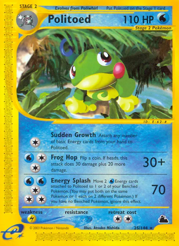 Politoed 25 Skyridge Pokesingles