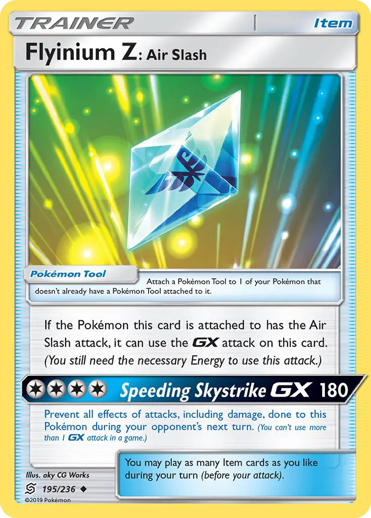 Flyinium Z: Air Slash 195 Unified Minds Pokesingles