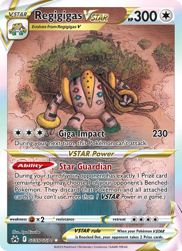 Regigigas VSTAR GG55 Crown Zenith Pokesingles