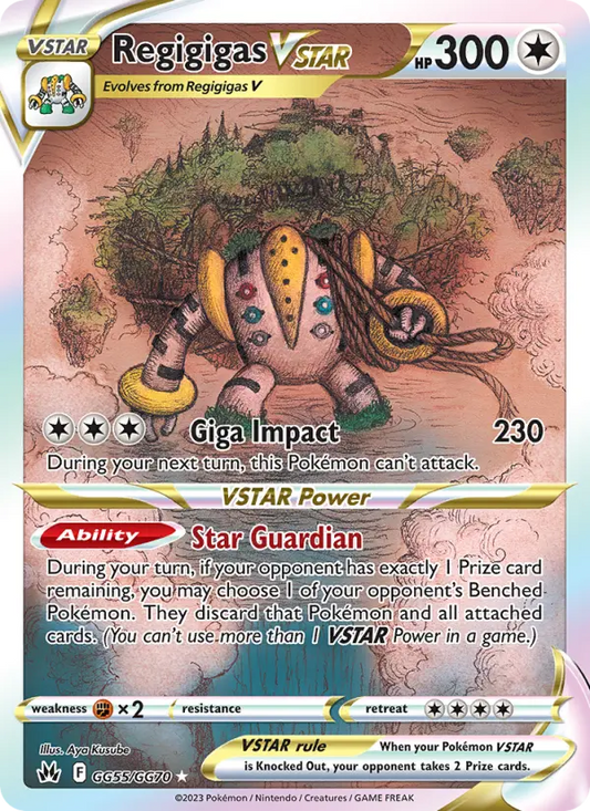Regigigas VSTAR GG55 Crown Zenith Pokesingles