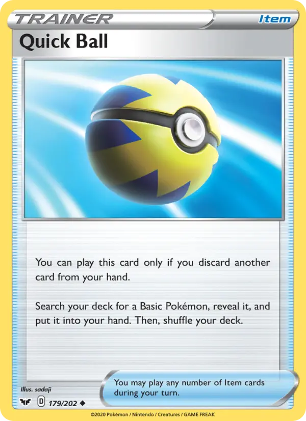 Quick Ball 179 Sword & Shield Pokesingles
