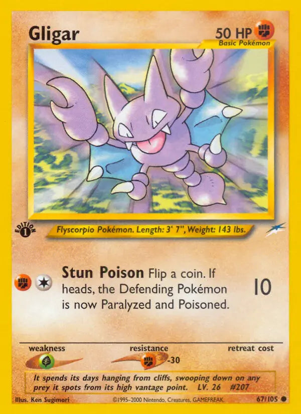 Gligar 67 Neo Destiny Pokesingles