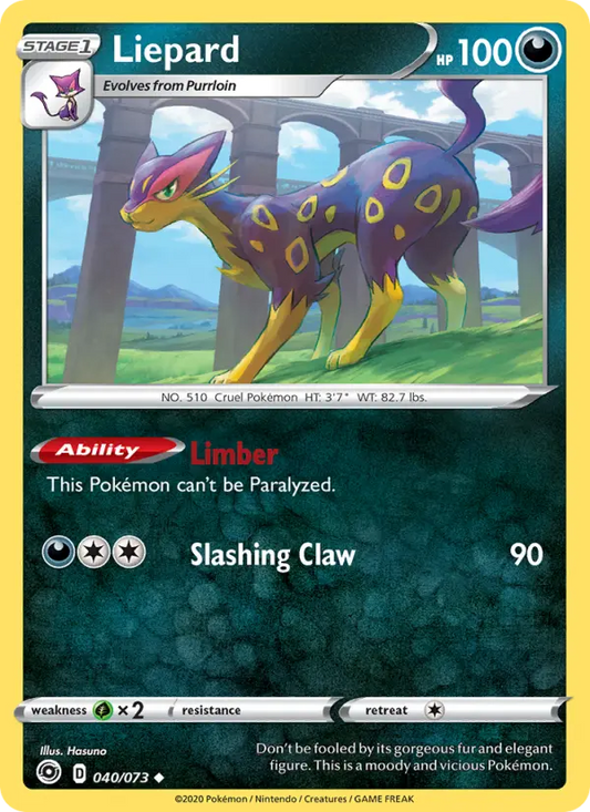 Liepard 40 Champion's Path Pokesingles