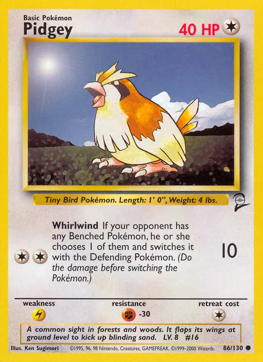 Pidgey 86 Base Set 2 Pokesingles