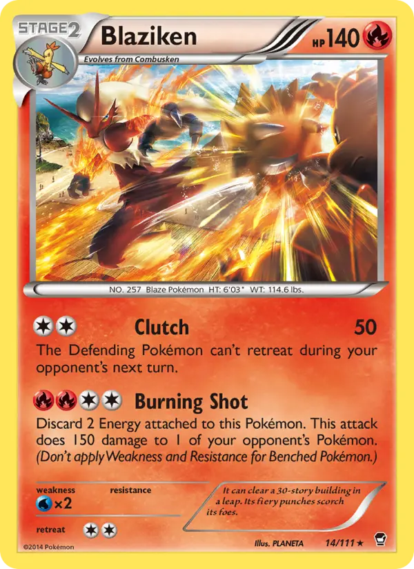 Blaziken 14 Furious Fists Pokesingles