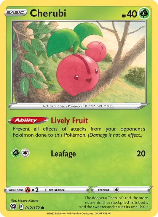 Cherubi 12 Brilliant Stars Pokesingles
