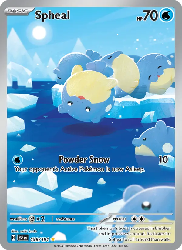 Spheal 199 Surging Sparks Pokesingles