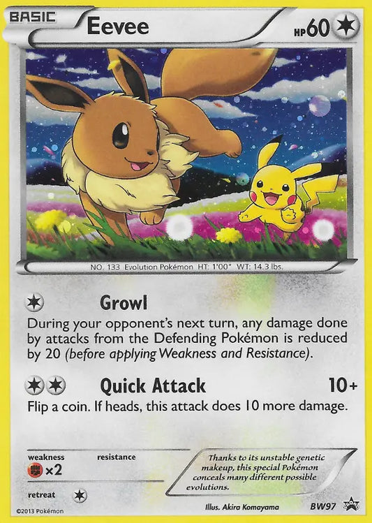 Eevee BW97 BW Black Star Promos Pokesingles