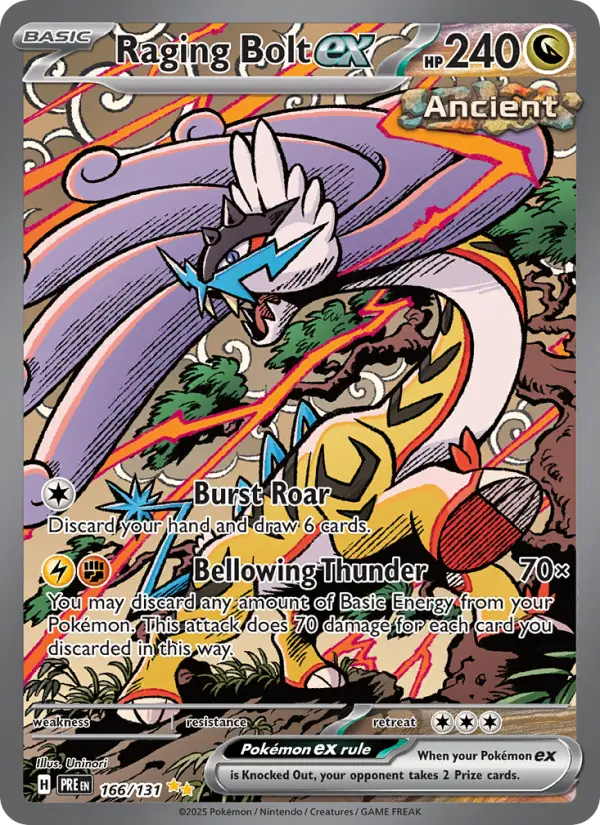 Raging Bolt ex 166 Prismatic Evolutions Pokesingles