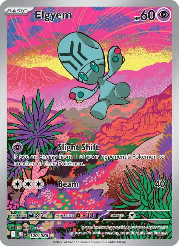 Elgyem 120 Black Bolt Pokesingles