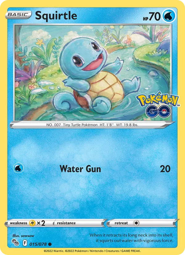 Squirtle 15 Pokémon GO Pokesingles