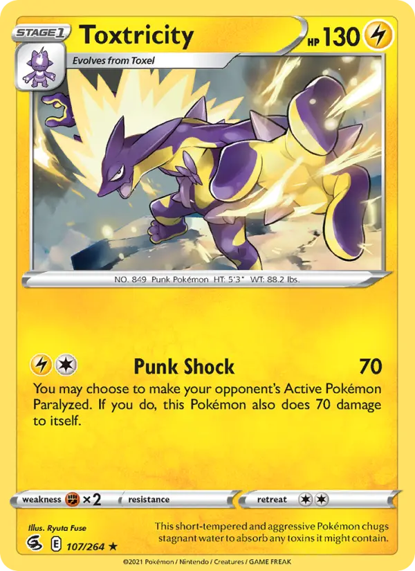 Toxtricity 107 Fusion Strike Pokesingles