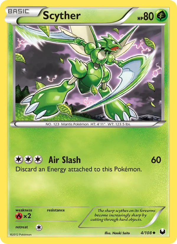 Scyther 4 Dark Explorers Pokesingles
