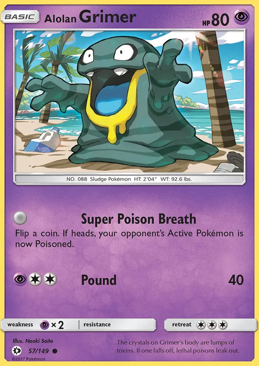 Alolan Grimer 57 Sun & Moon Pokesingles