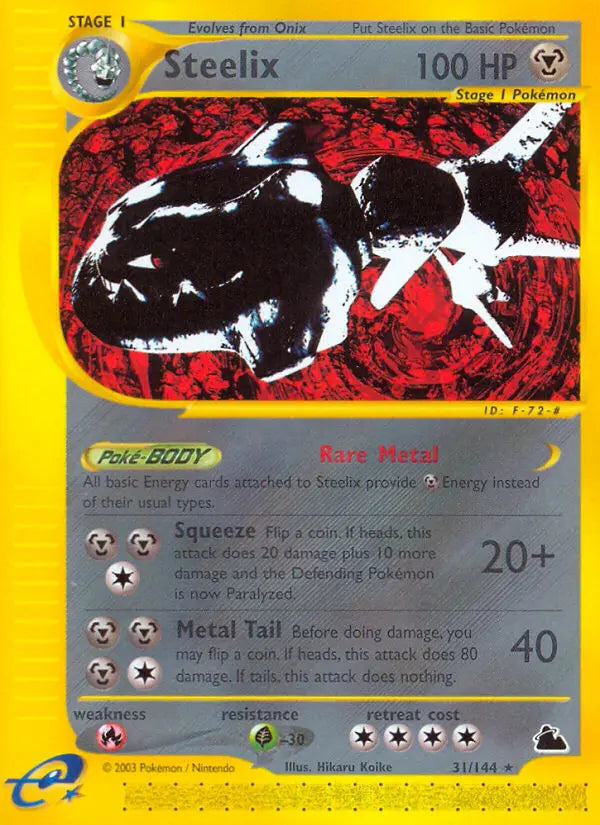 Steelix 31 Skyridge Pokesingles