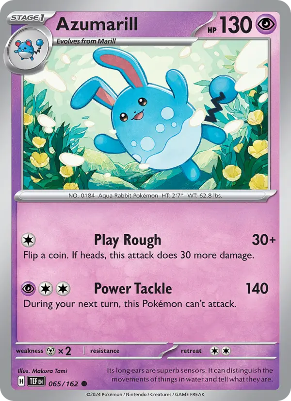 Azumarill 65 Temporal Forces Pokesingles