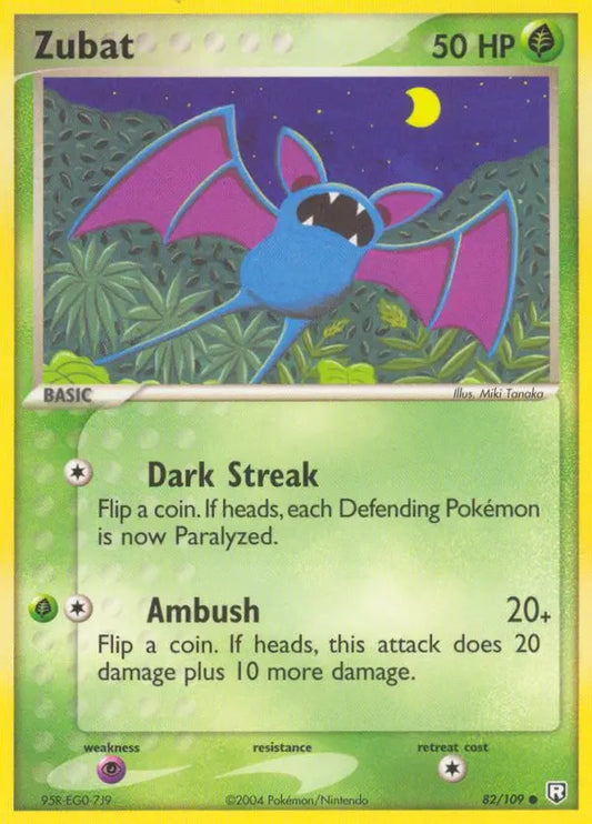 Zubat 82 Team Rocket Returns Pokesingles