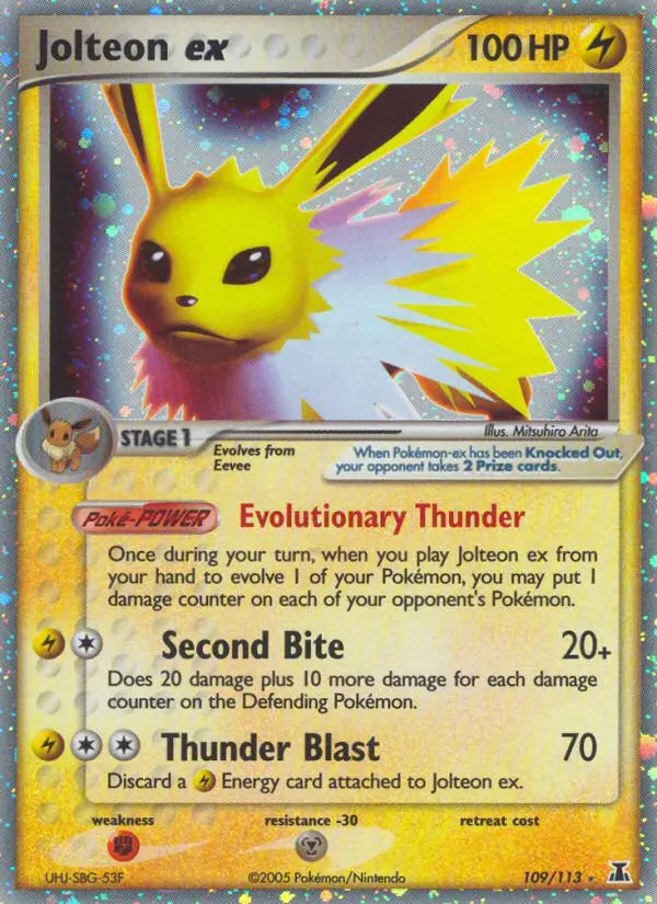 Jolteon ex 109 Delta Species Pokesingles