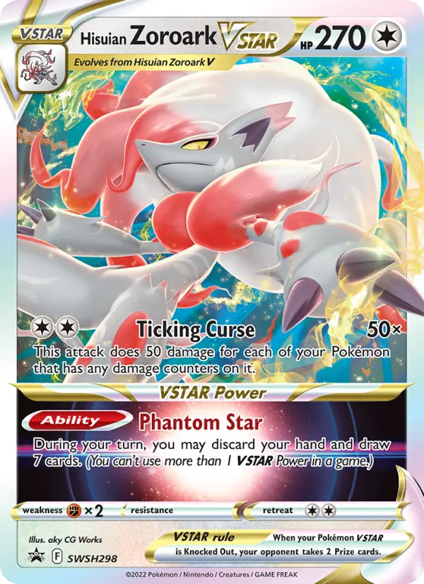 Hisuian Zoroark VSTAR SWSH298 SWSH Black Star Promos Pokesingles