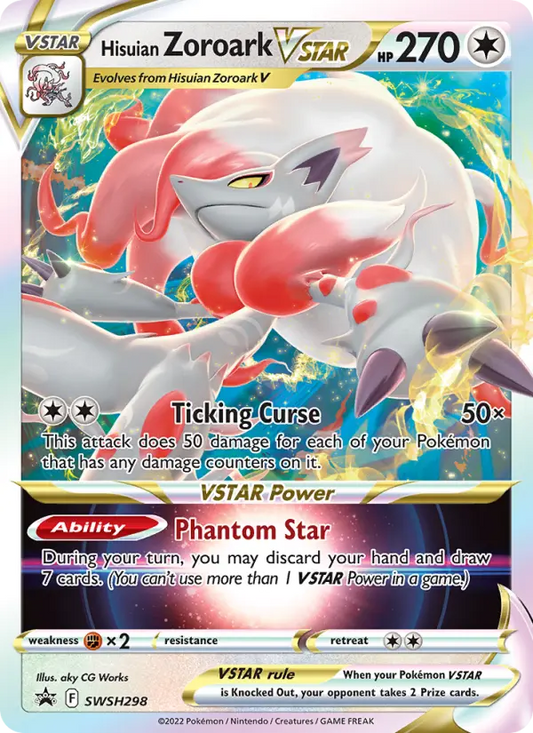 Hisuian Zoroark VSTAR SWSH298 SWSH Black Star Promos Pokesingles